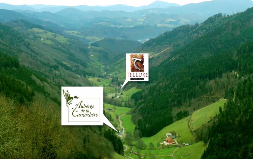 MAPS_CANARDIERE | Auberge de la Canardiere Auberge de la Canardière : hôtel et restaurant à Sainte-Marie-aux-Mines Saint-Dié-des-Vosges 1